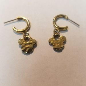 Disney Mickey Mouse Gold Plated Earrings
